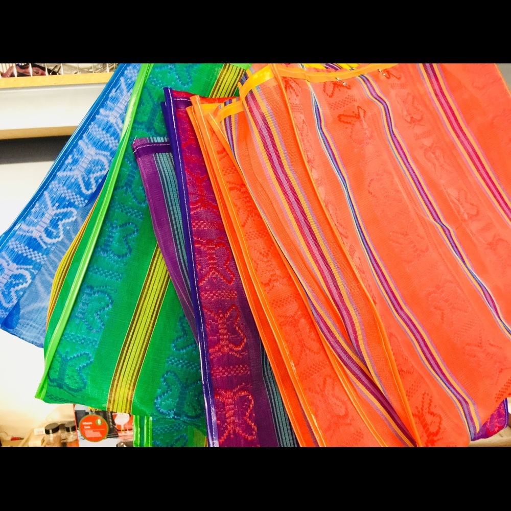 Nylon market bags new per dozen assorted